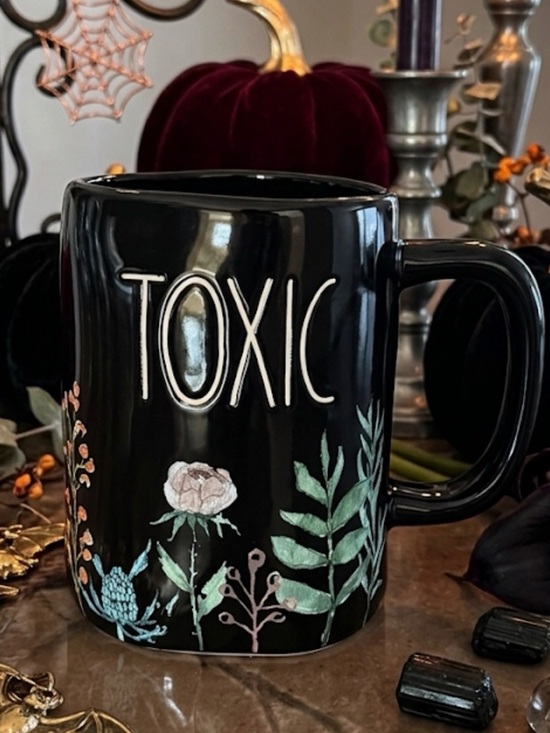 Rae Dunn Other - Rae Dunn Floral "TOXIC" Mug